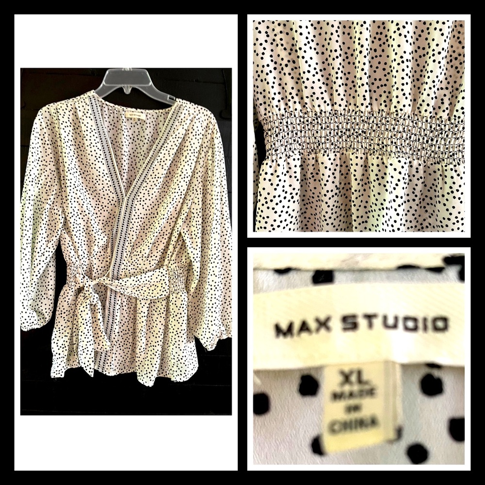Max Studio Dressy Blouse Size XL